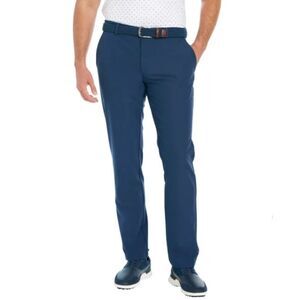 Greg Norman Men's ML75 Luxury 5-Pocket Chino Pants 42x32 Stretch Blue NWT